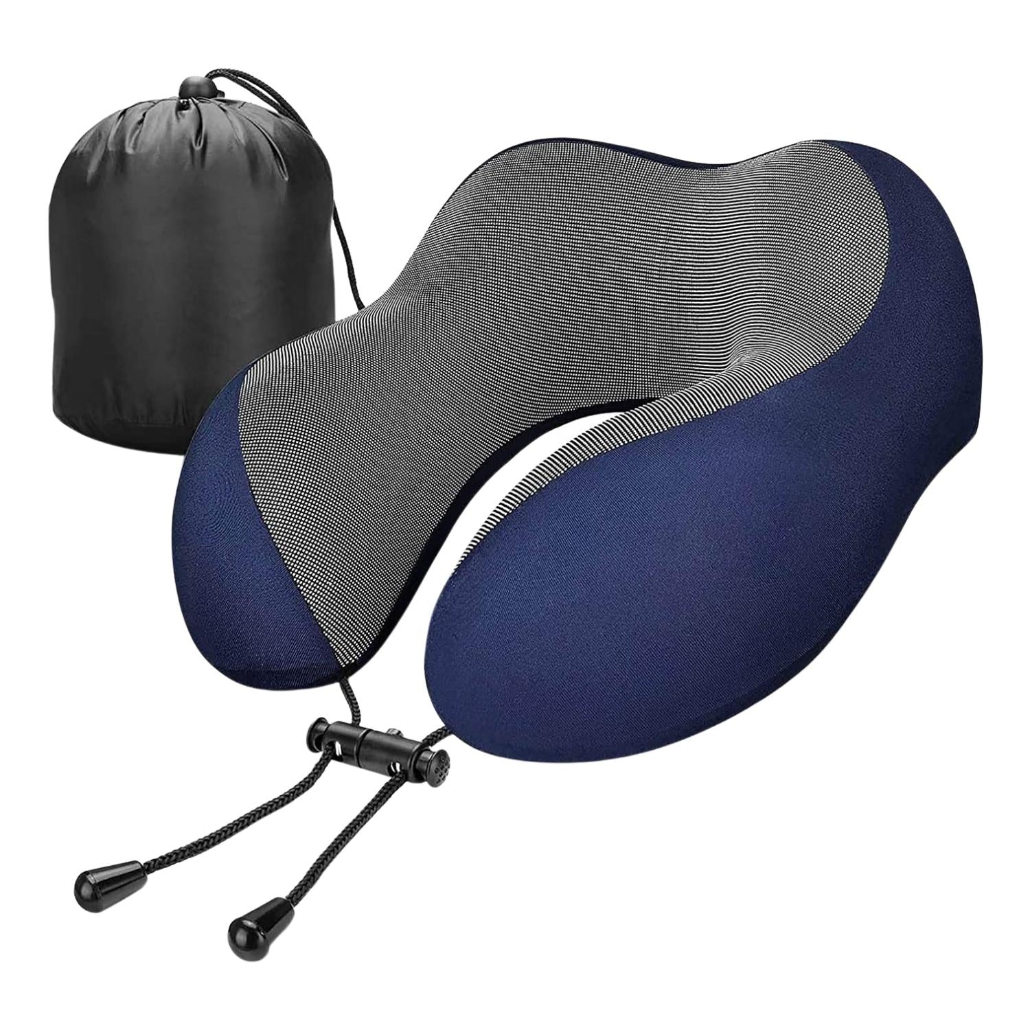 Soft Memory Foam Neck Pillow Set with Eye Mask, Earplugs