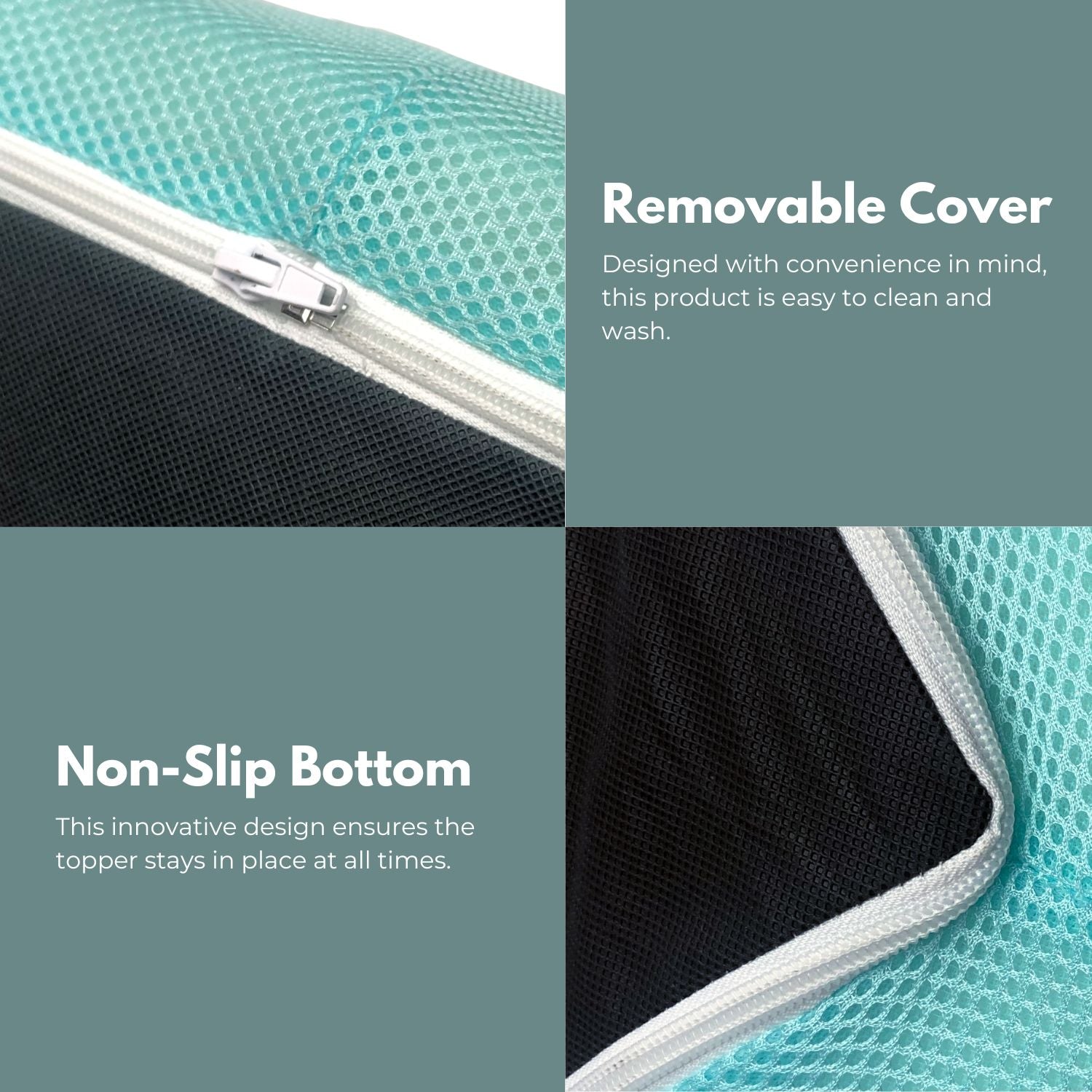 Gel Infused Dual Layer 3" Mattress Topper, Full - Gominimo