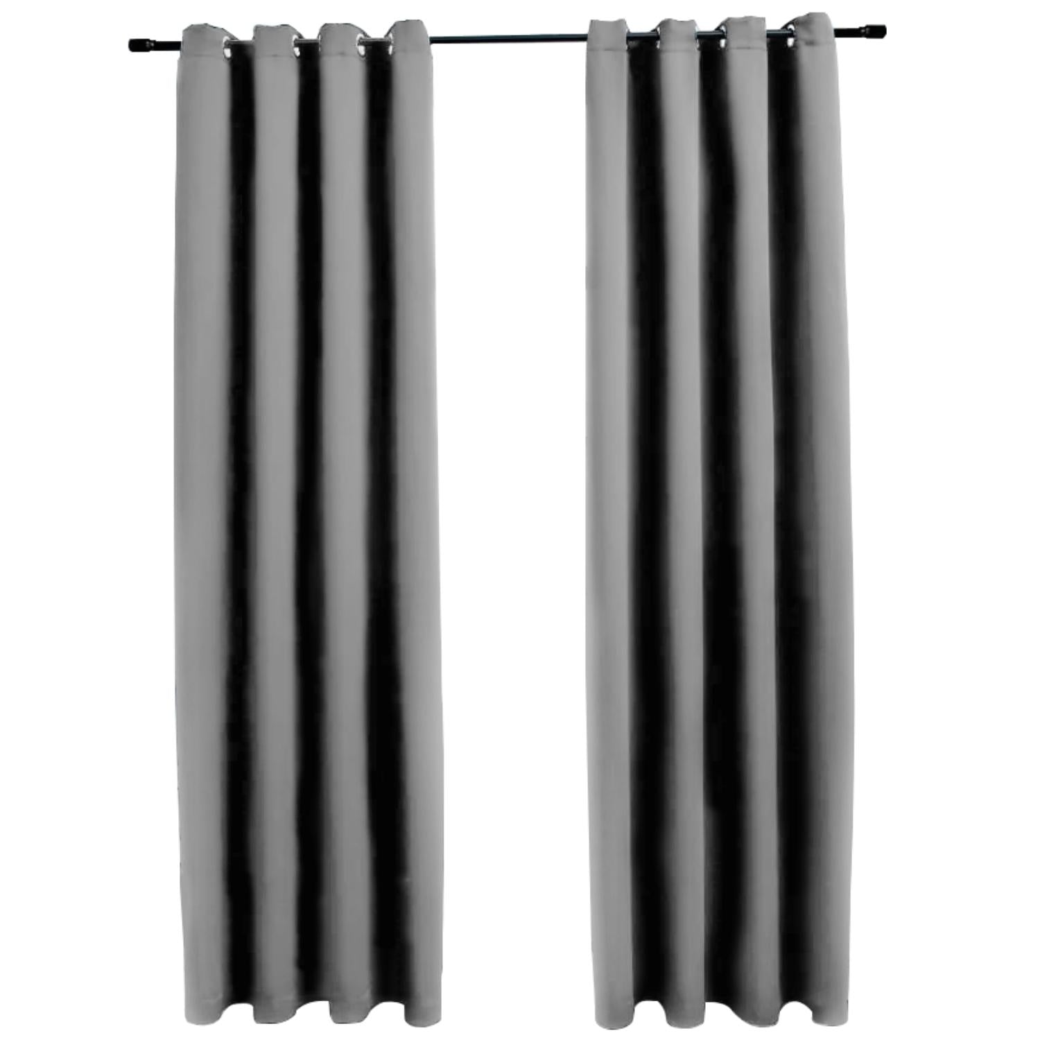 99% Blackout Thermal Insulated Velvet Curtains, Set of 2 GOMINIMO