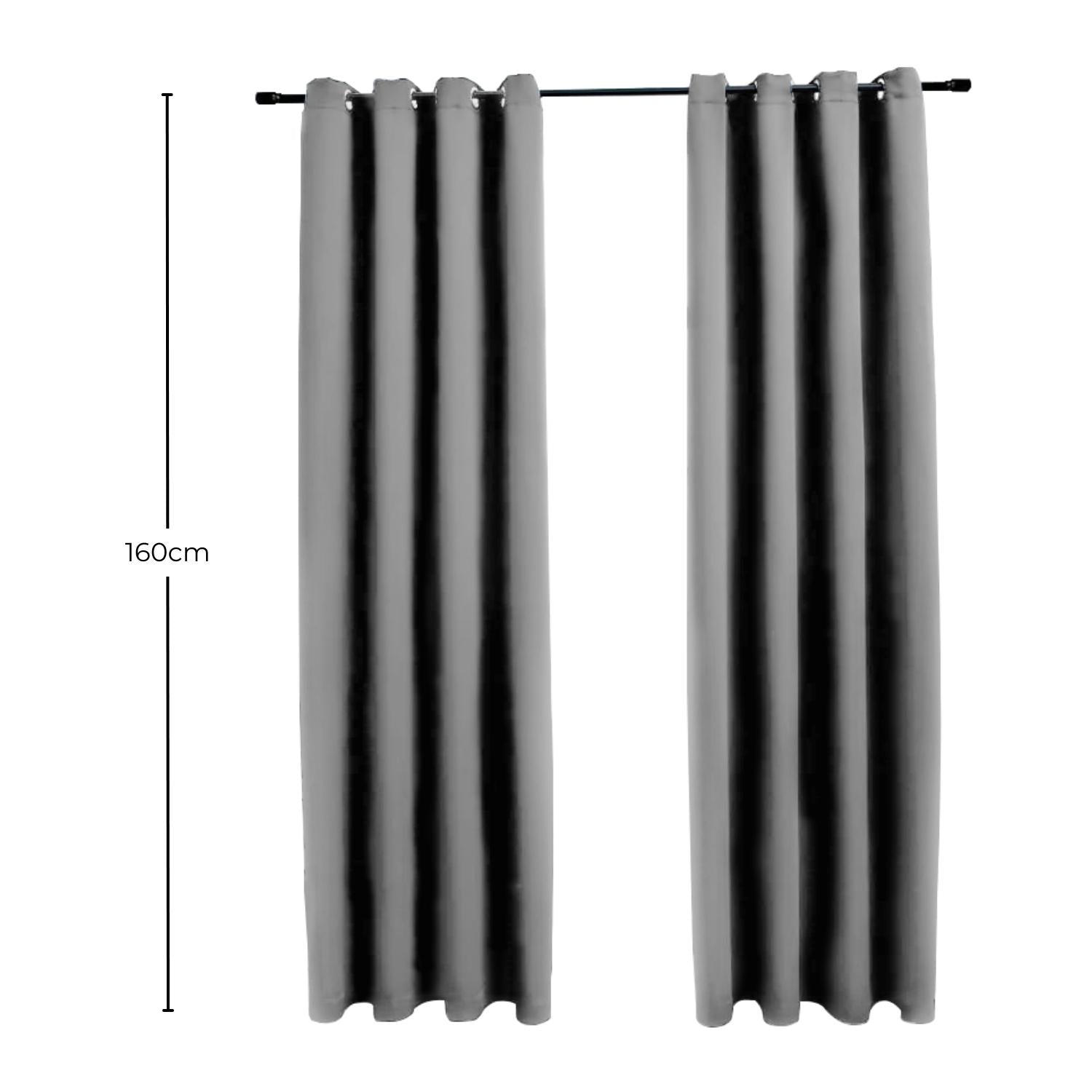 99% Blackout Thermal Insulated Velvet Curtains, Set of 2 GOMINIMO