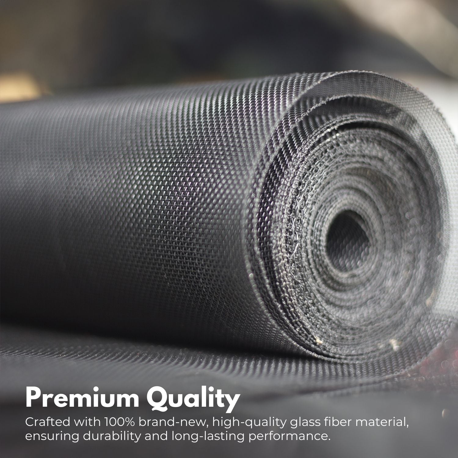 Premium Fiberglass Window Fly Screen Mesh 30M Black