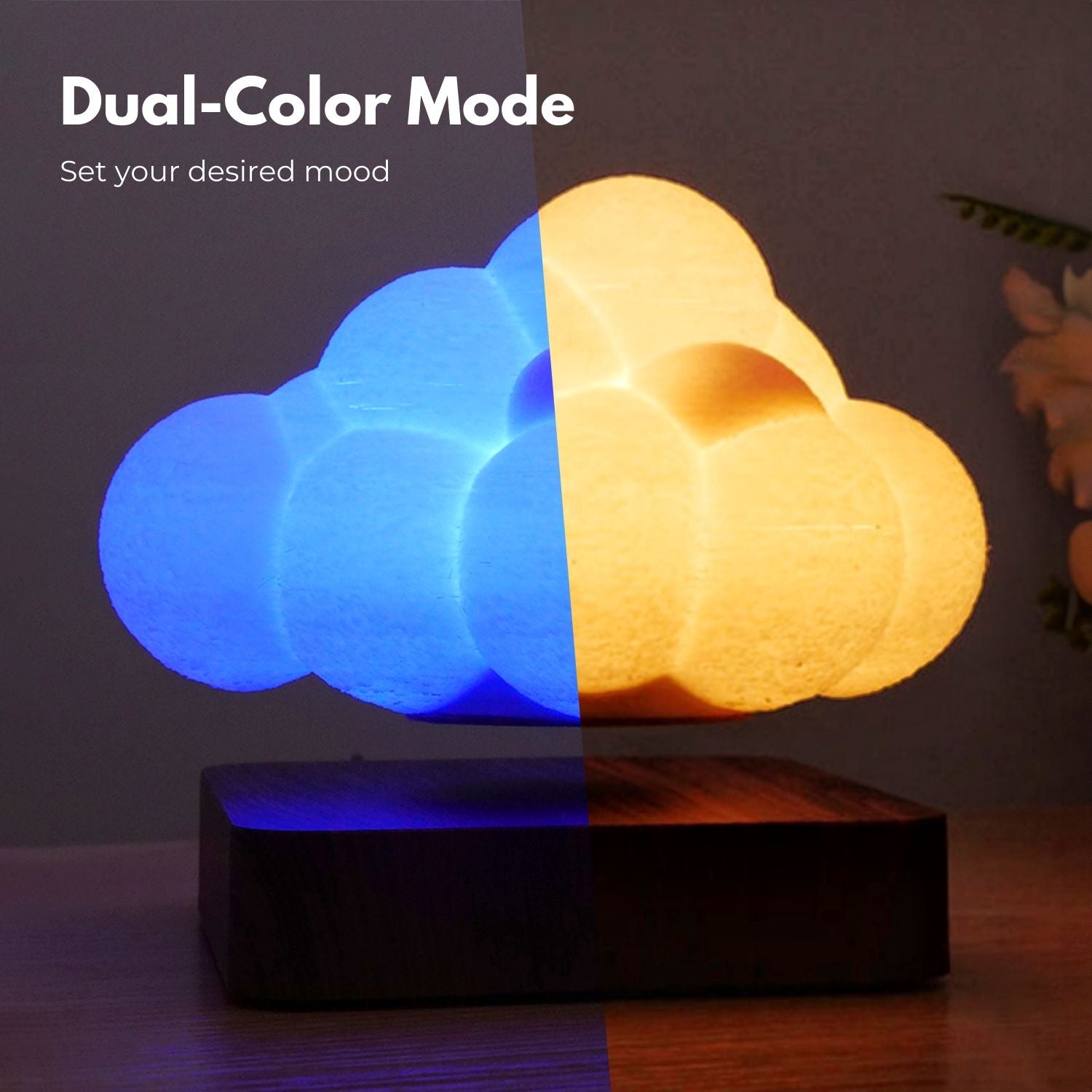 Magnetic Levitating Cloud Lamp, Eco-Friendly, LED Light, GOMINIMO