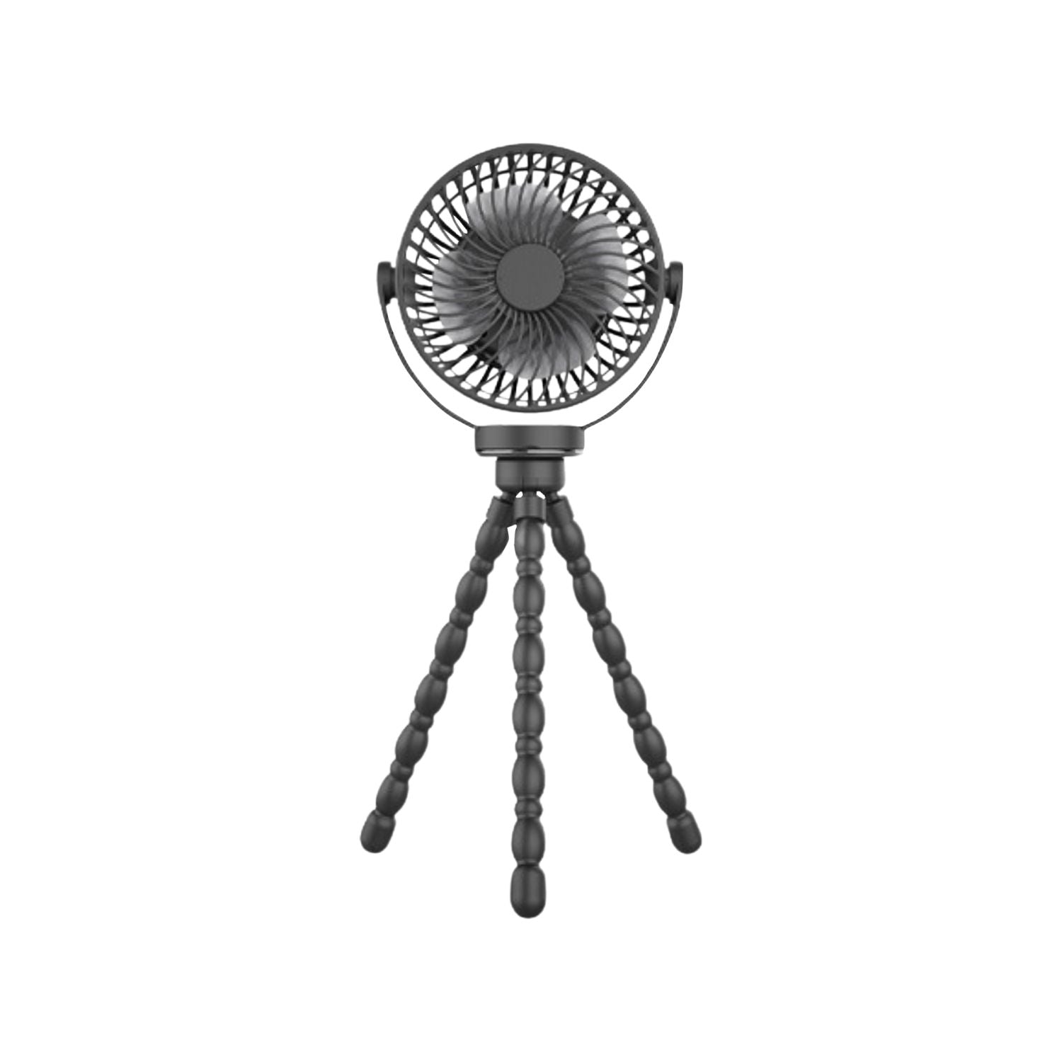 Flexible Tripod 5000mAh USB Rechargeable Clip Fan - GOMINIMO