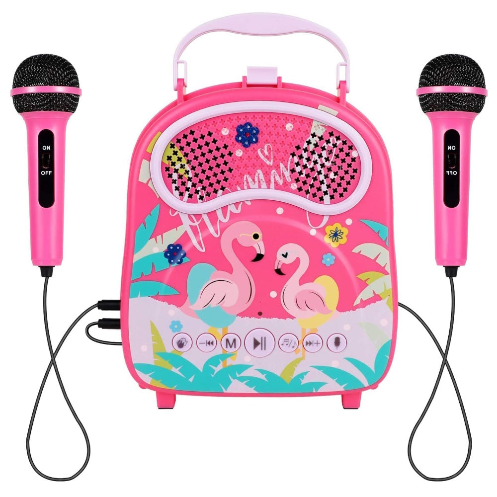 Versatile Kids Portable Karaoke with 2 Mics, Bluetooth - Gominimo