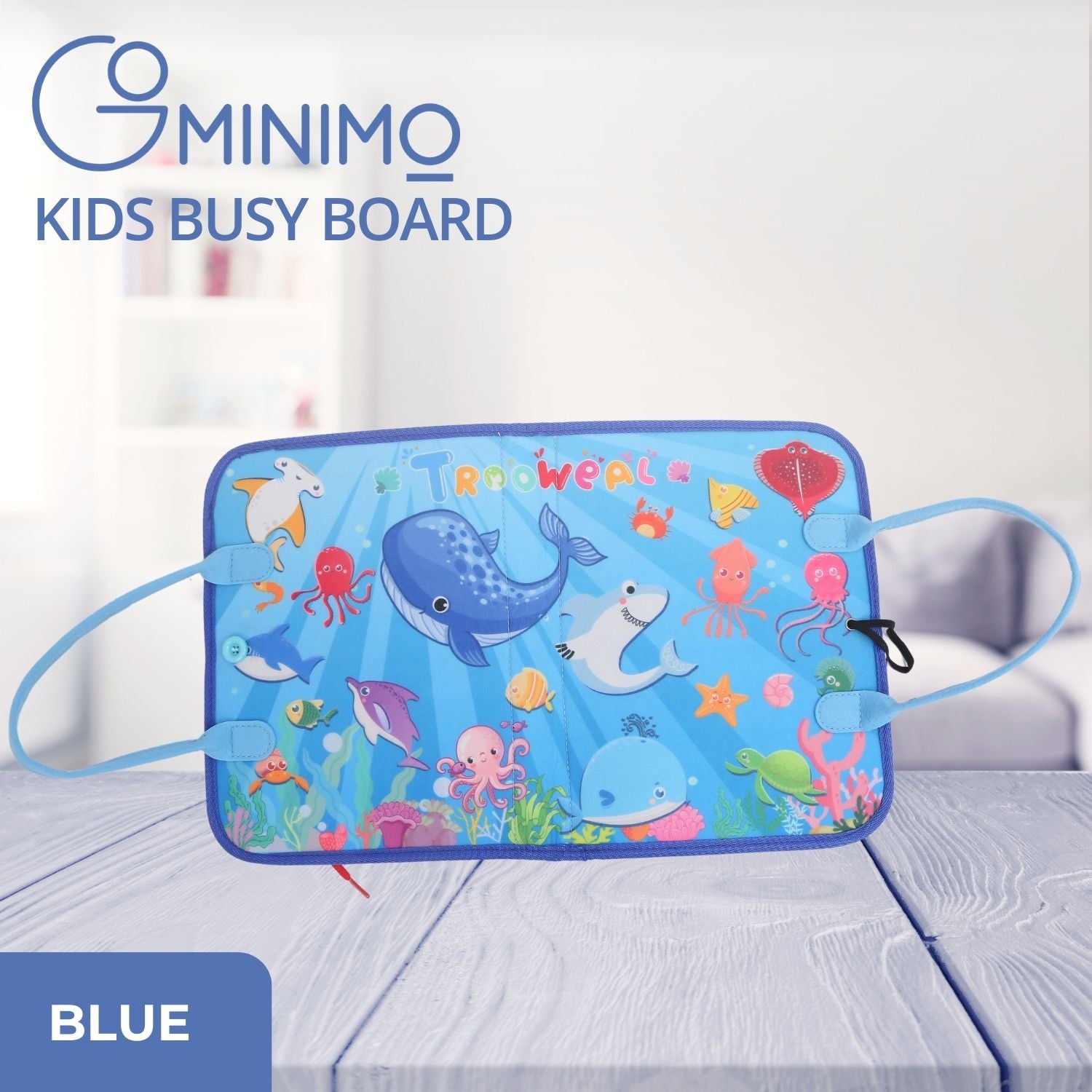 Portable Cognitive Busy Board with Drawing Set for Kids - GOMINIMO