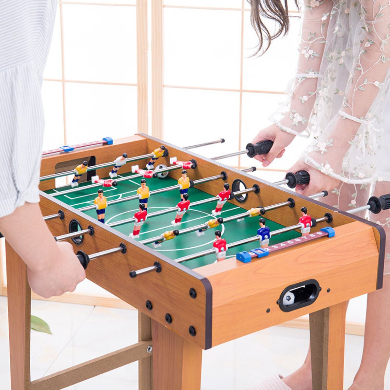 Portable Wooden 69cm Tabletop Football Game Table - GOMINIMO