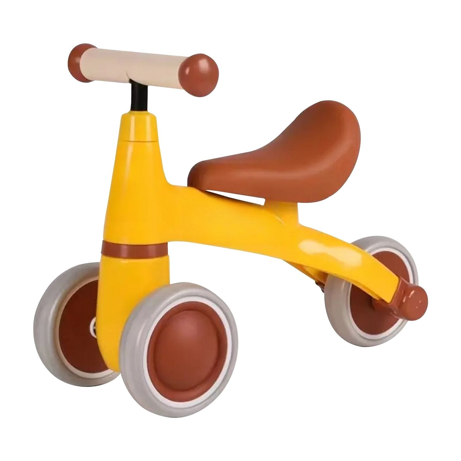 Yellow Baby Balance Bike, 3 Wheels, Safe & Durable