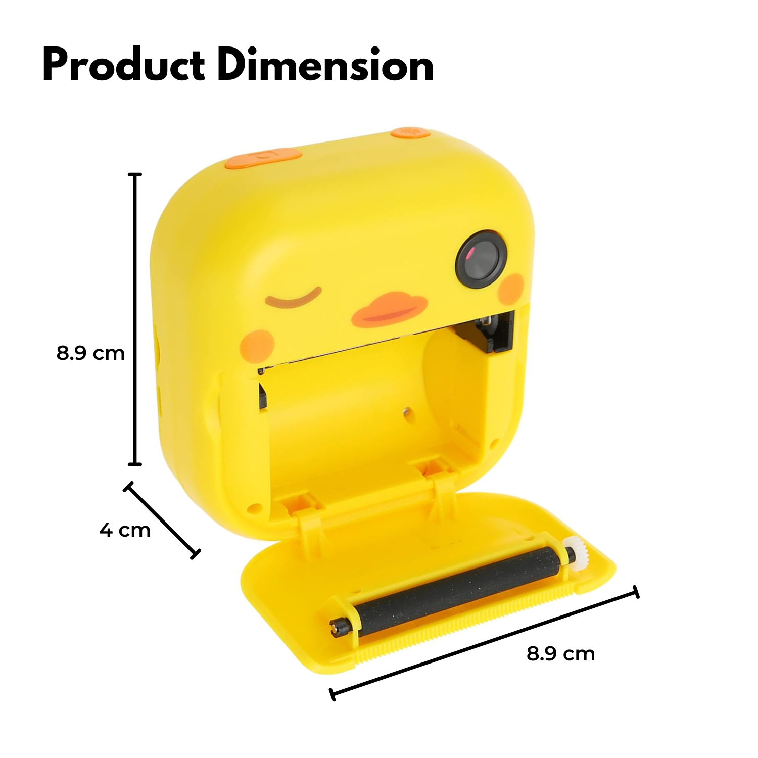 GOMINIMO Instant Print Camera for Kids with Print Paper and 32GB TF Card (Chick)