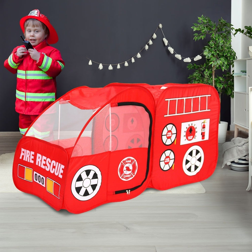 Foldable Kids Fire Truck Tent, Spacious & Durable – Gominimo