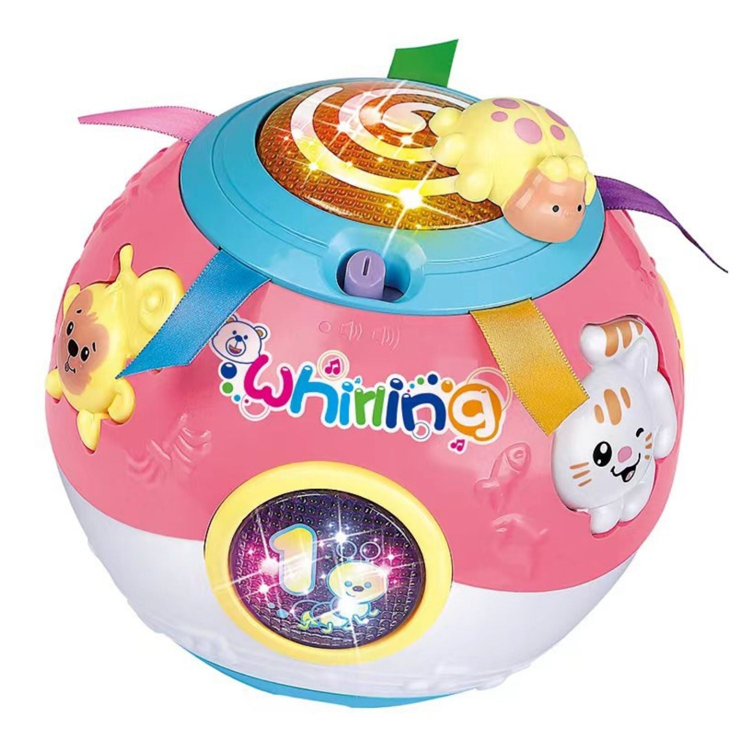 Flashing Lights & Music Rotating Kids Crawl Ball - Gominimo