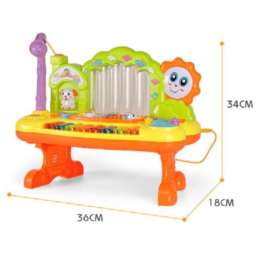 GOMINIMO Kids Toy Musical Spray Electronic Piano Keyboard (Yellow)