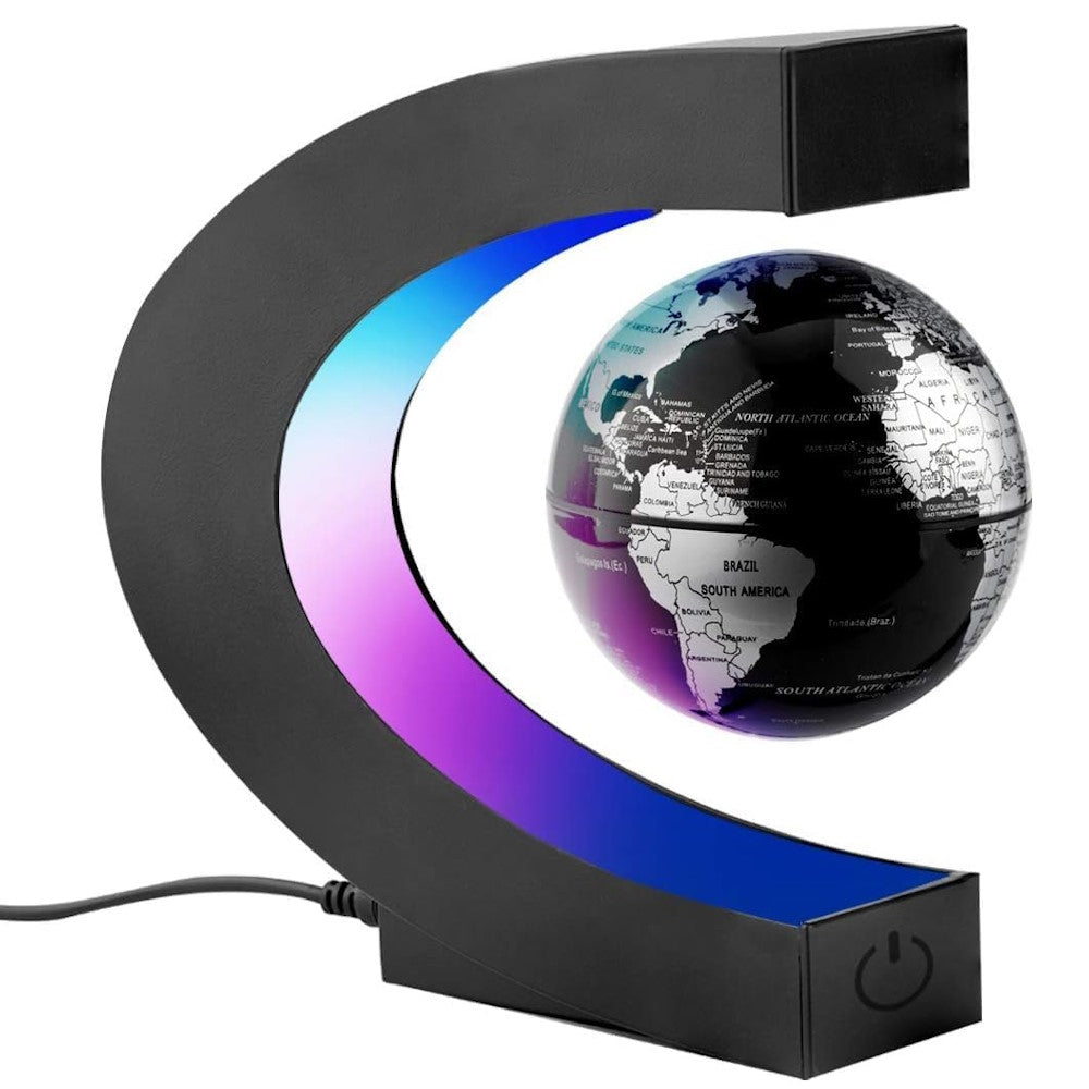 LED Magnetic Levitation Floating Globe, 3.5" with Day/Night Mode