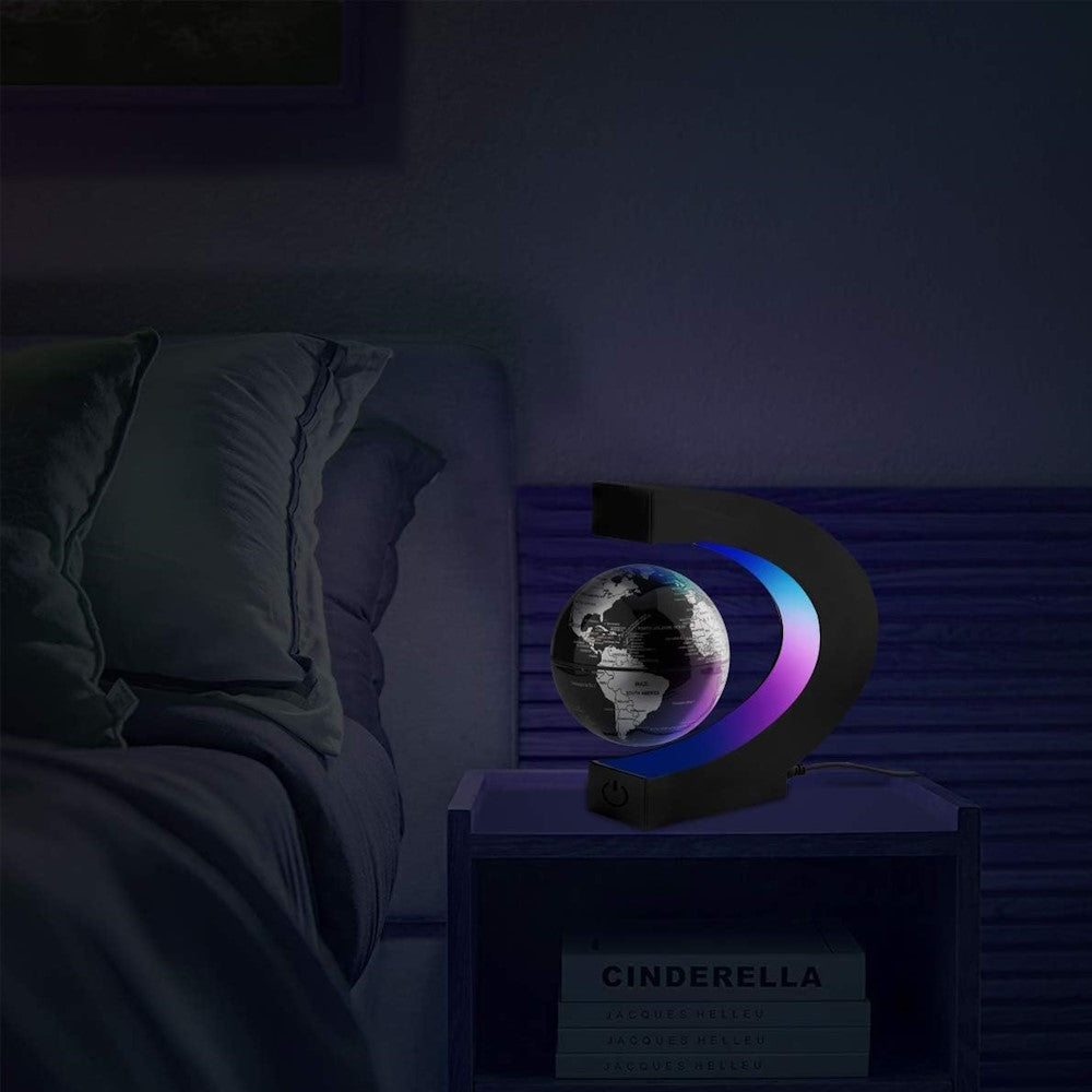 LED Magnetic Levitation Floating Globe, 3.5" with Day/Night Mode