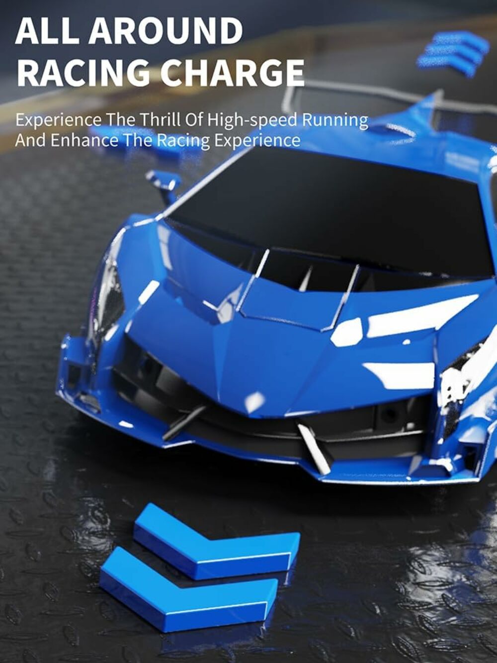 GOMINIMO Transform Car Robot Sport Car with Remote Control (Blue)