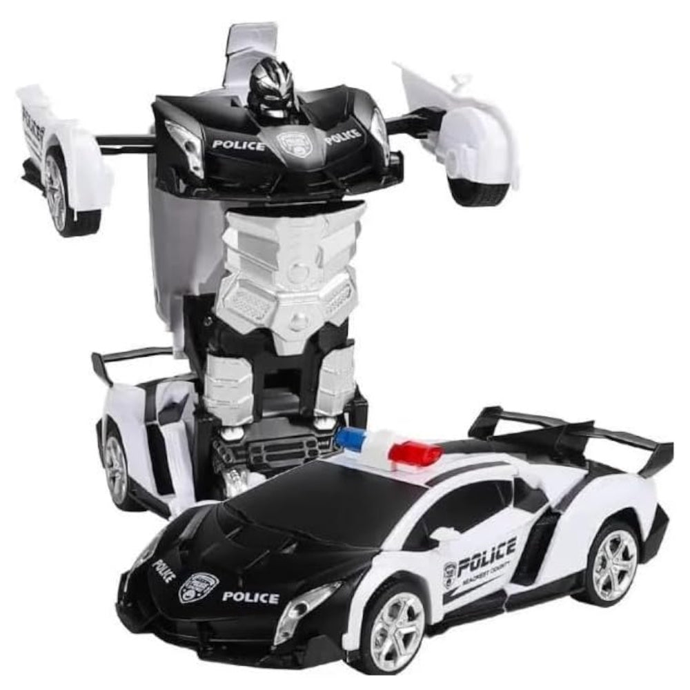 Remote Control Transforming Car Robot, 30m Range, ABS Plastic - Gominimo