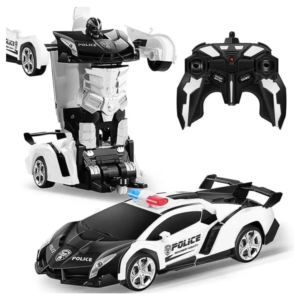 Remote Control Transforming Car Robot, 30m Range, ABS Plastic - Gominimo