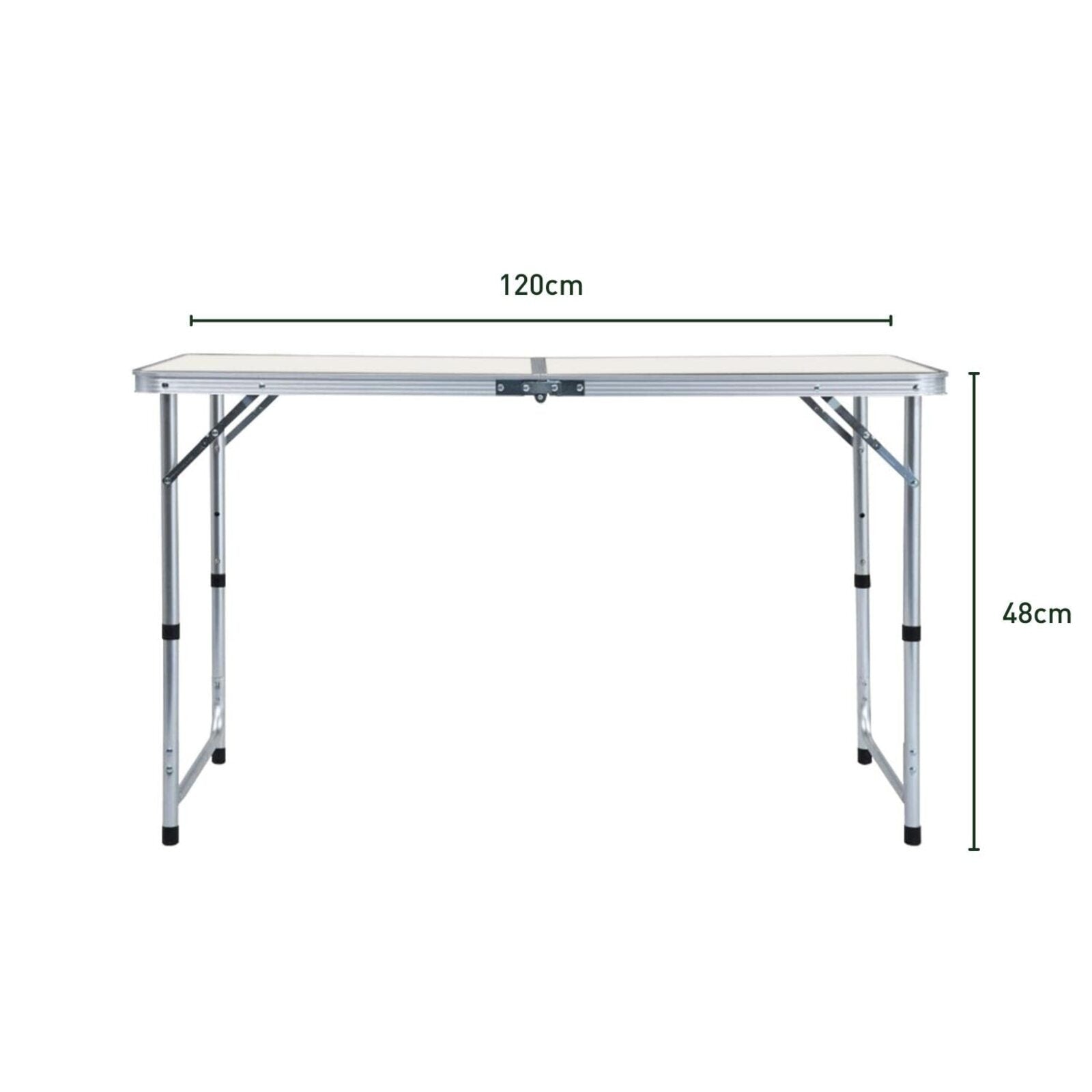 KILIROO Camping Table 120cm Silver (With 4 Chair)
