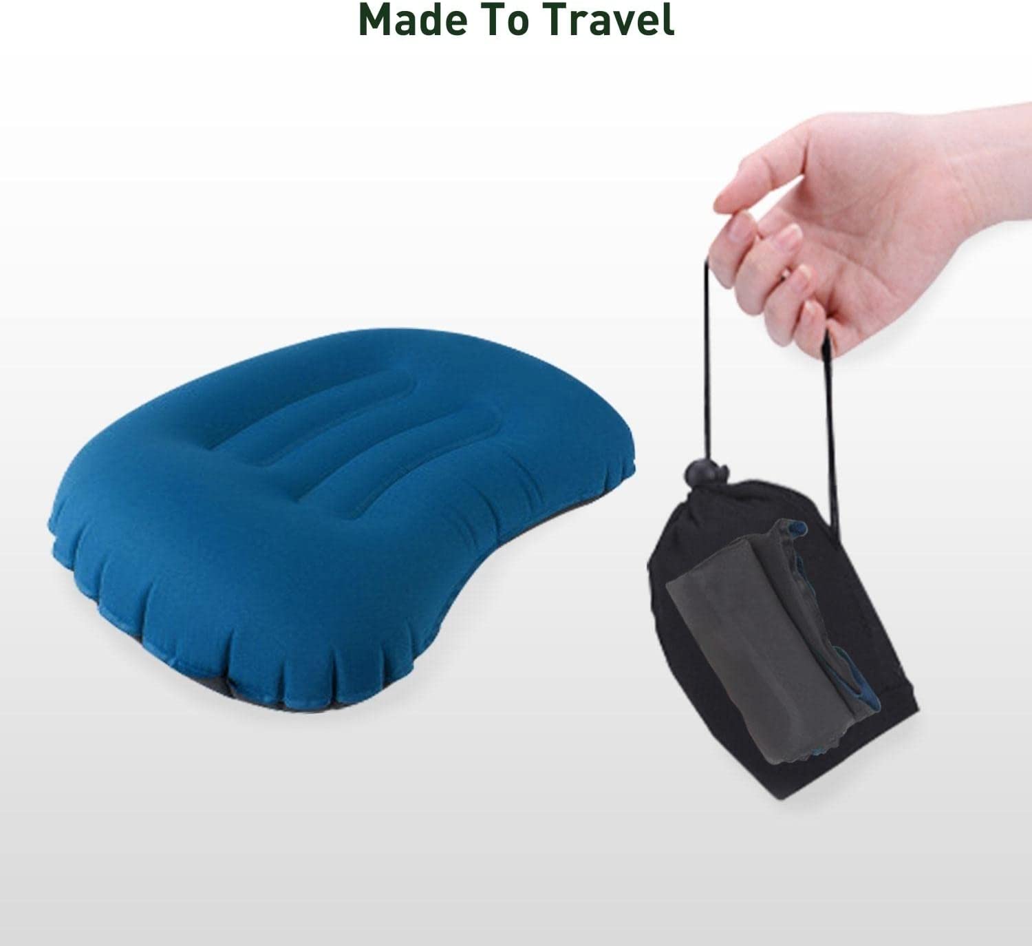 Water-Resistant Inflatable Travel Pillow for Camping