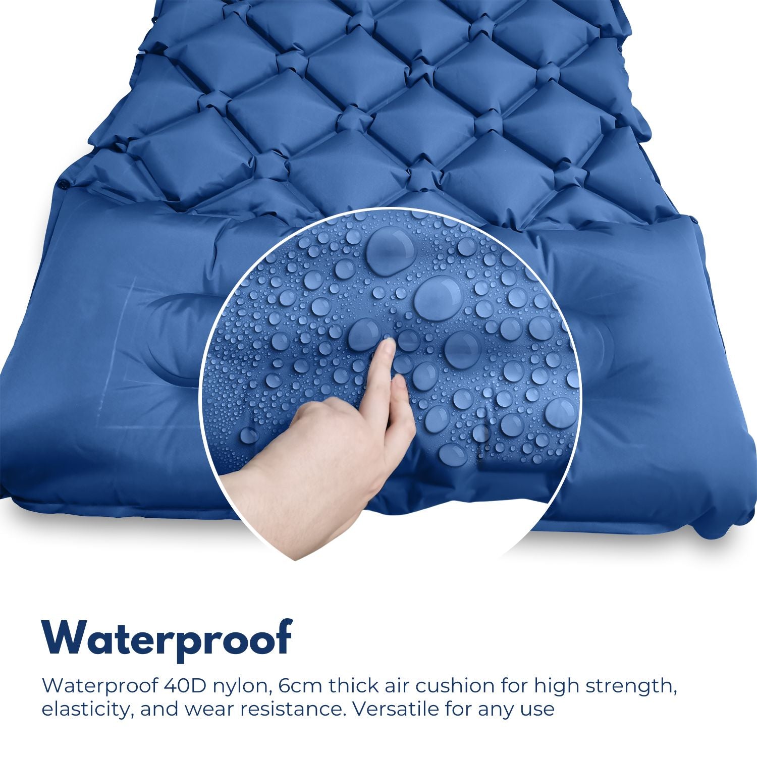 Leak-Proof Inflatable Camping Sleeping Pad with Pillow - KILIROO