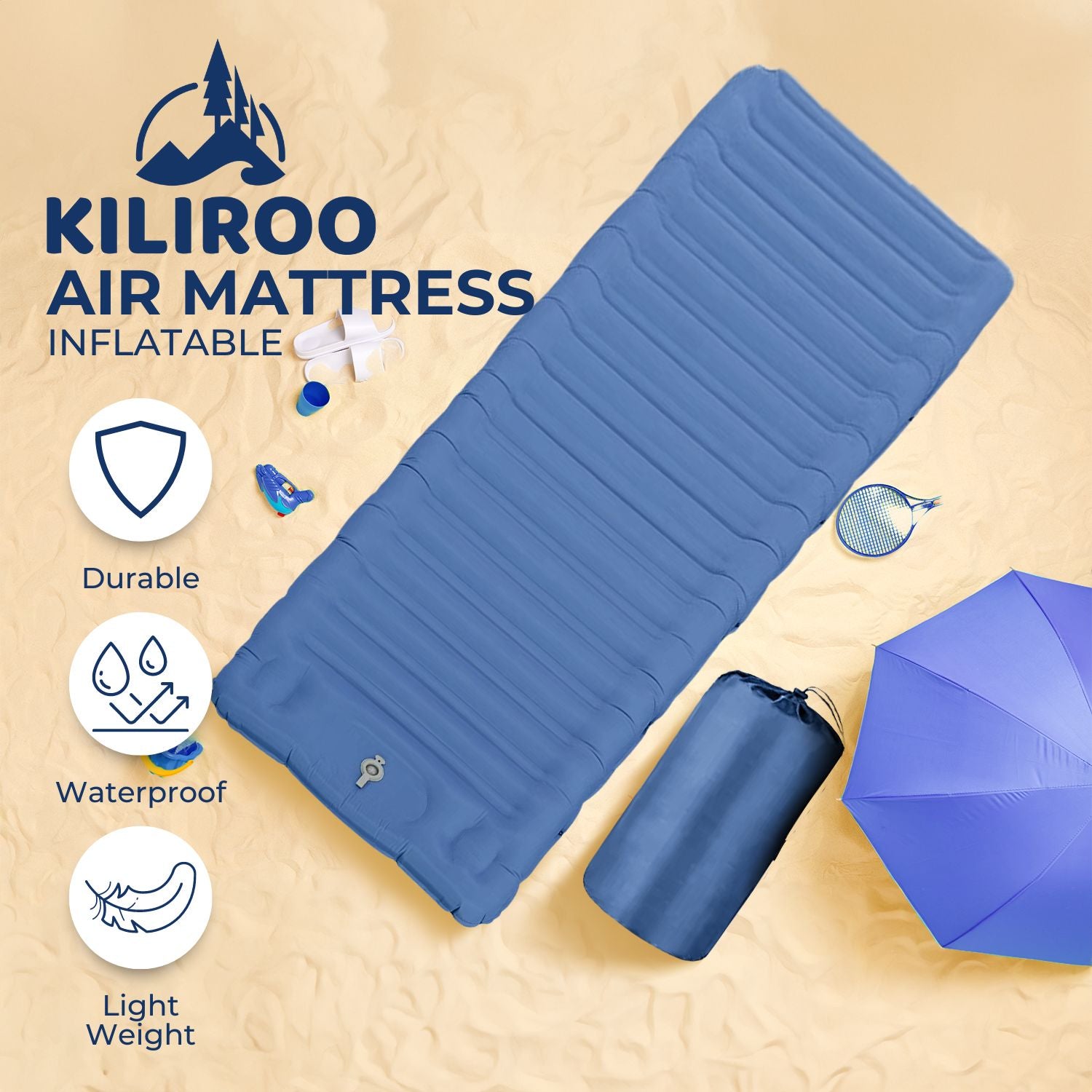 Ultra-Light Inflatable Camping Sleeping Pad, Waterproof – KILIROO