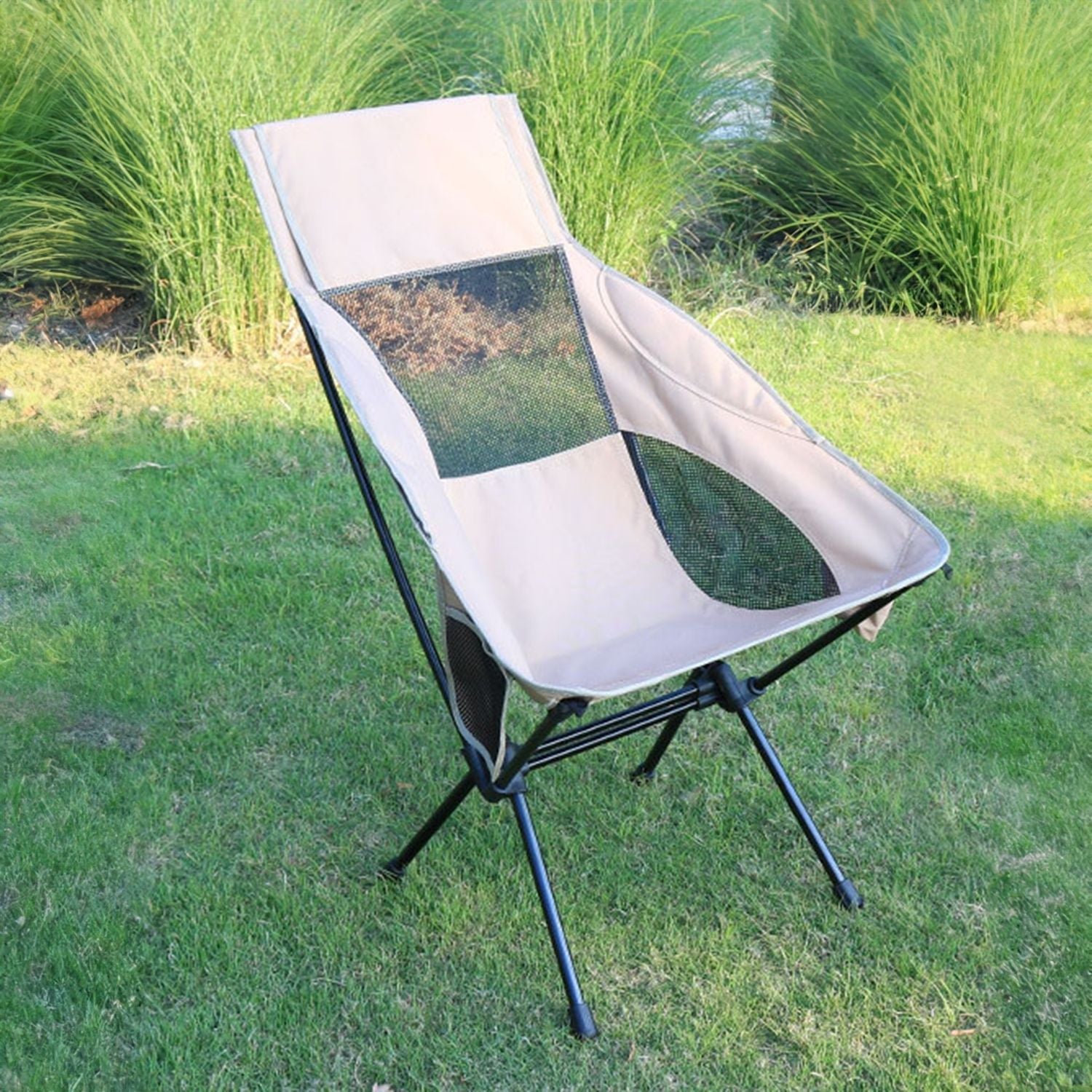 Lightweight 130kg Capacity Camping Chair with Storage Bag – KILIROO