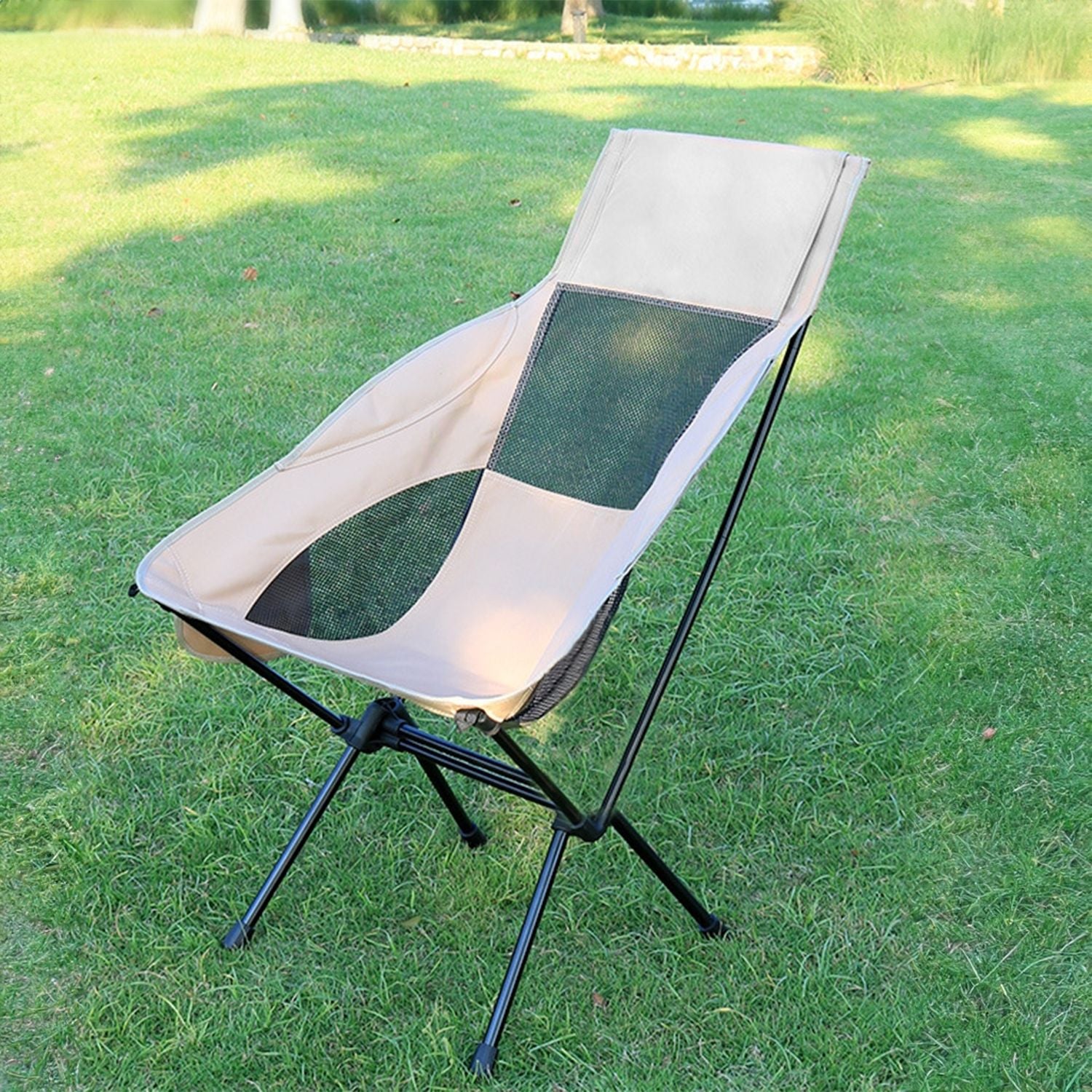 Lightweight 130kg Capacity Camping Chair with Storage Bag – KILIROO