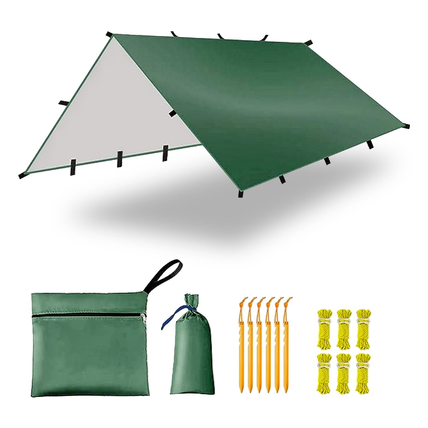 Large Waterproof UV-Resistant Camping Tarp Tent 3x4m - KILIROO