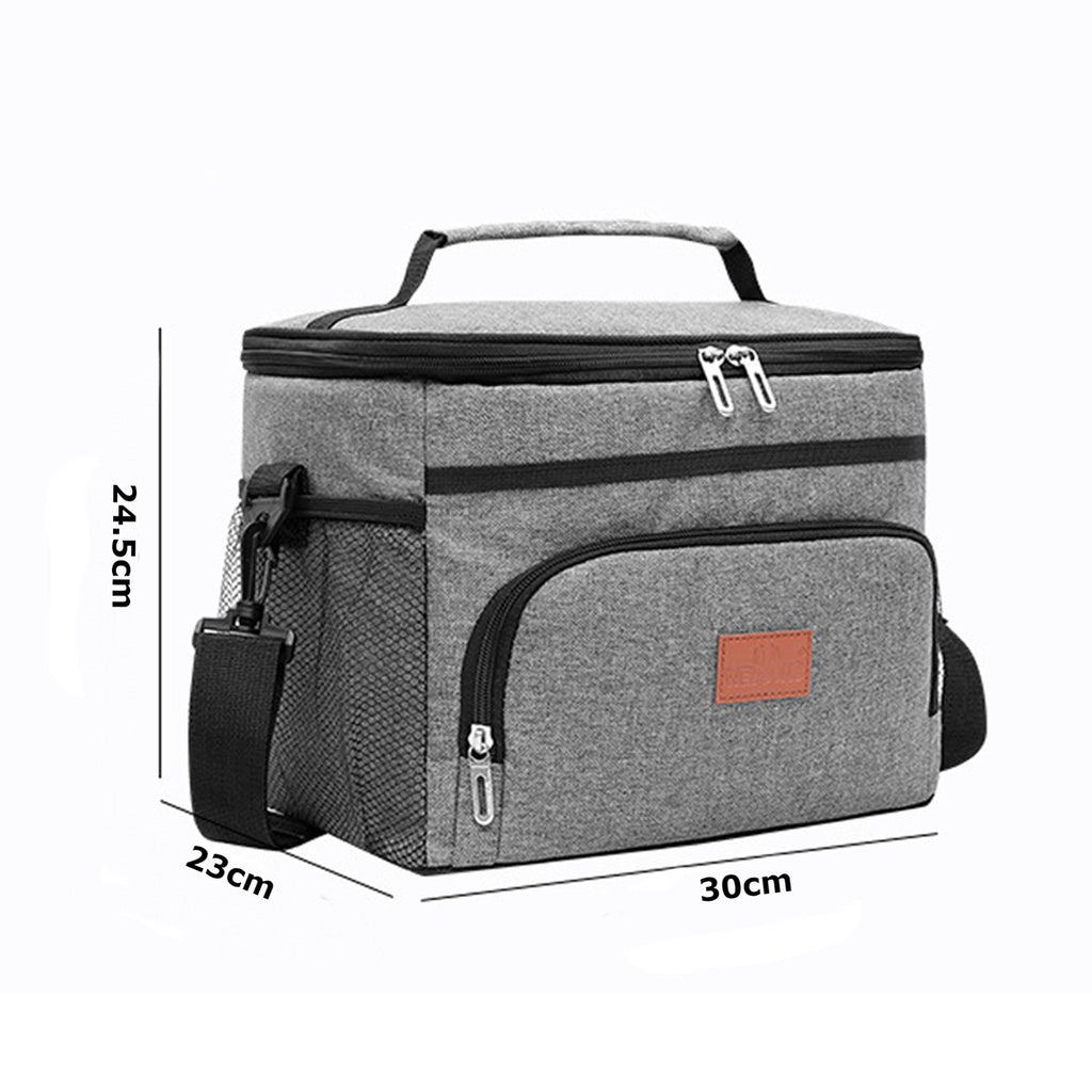 Waterproof Foldable Cooler Bag with Extra Pockets, 15L