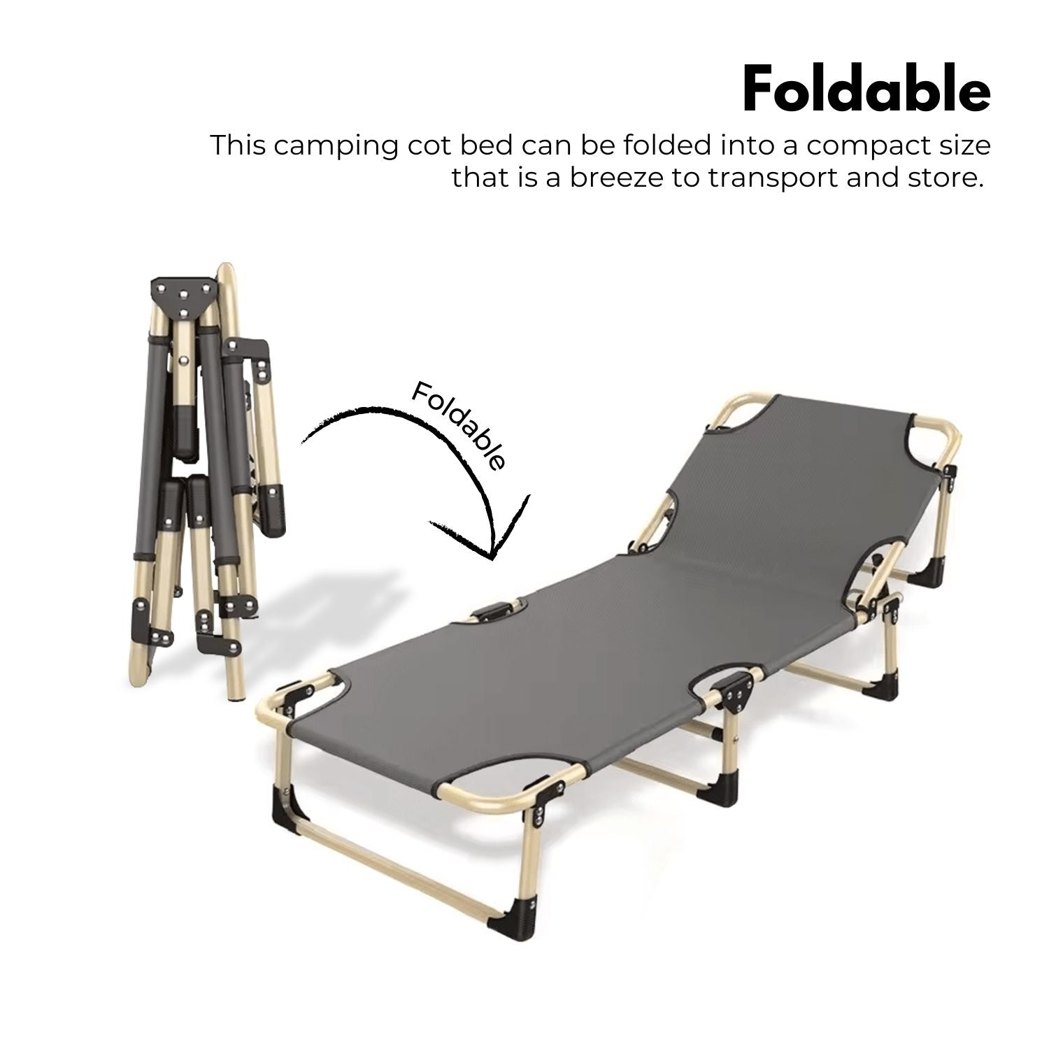 Waterproof Adjustable Folding Bed with Mattress & Headrest - Kiliroo