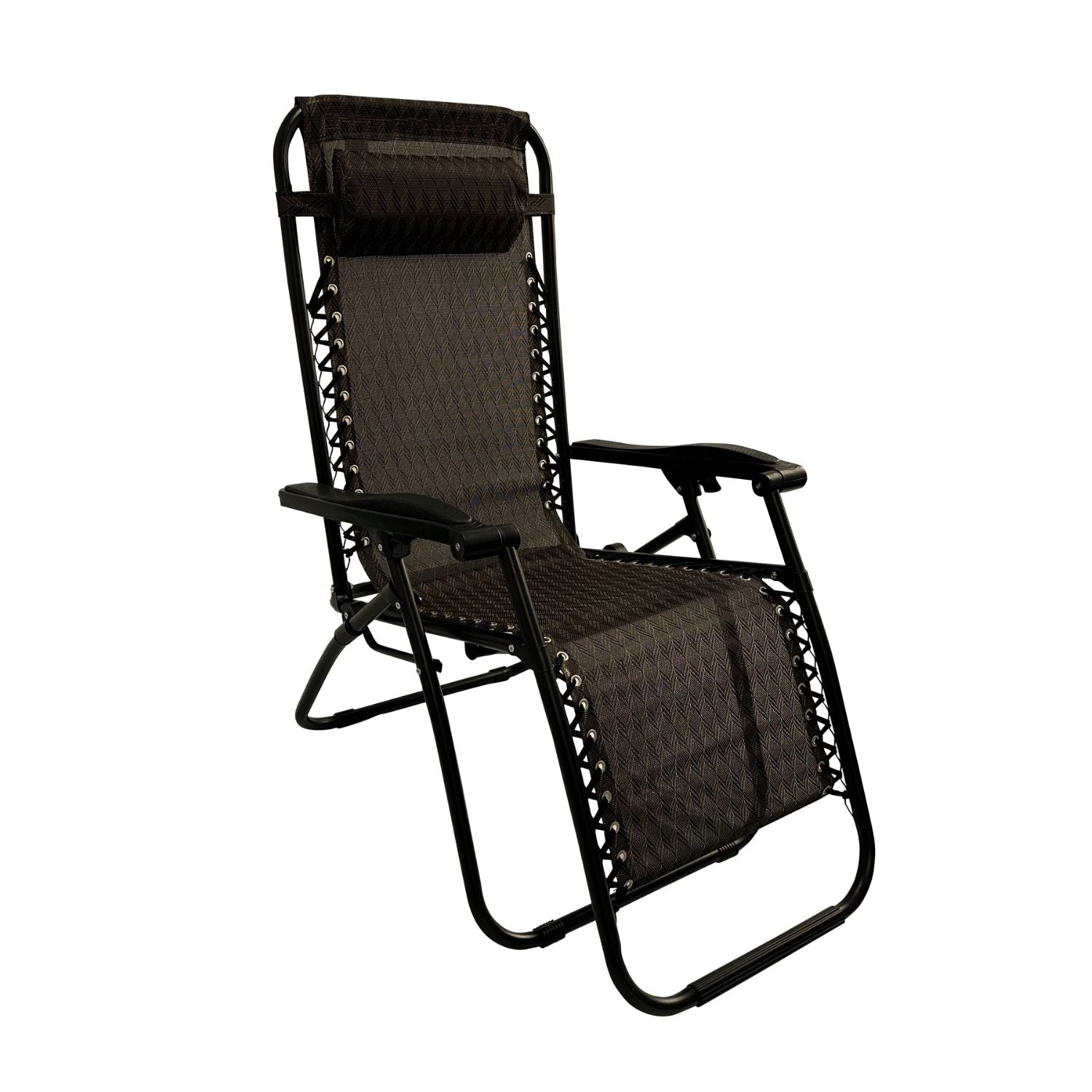 KILIROO Folding Reclining Camping Chair With Breathable Mesh (Argyle)