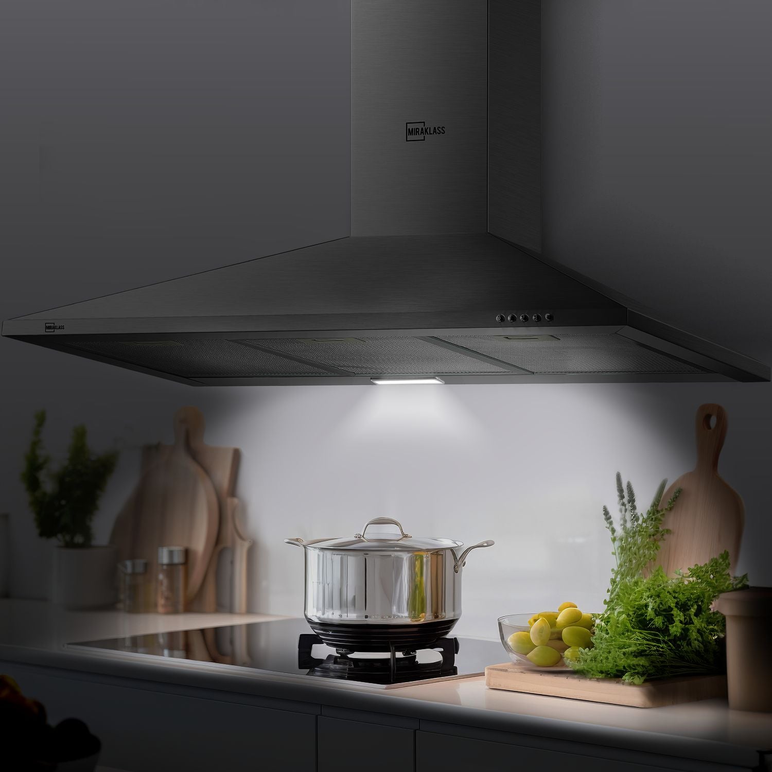 Rust-Resistant LED Rangehood with 3 Speeds by MIRAKLASS