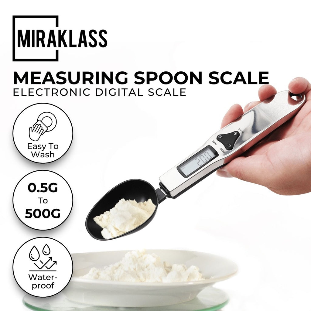 500g Digital LCD Measuring Spoon Kitchen Scale, Removable Head