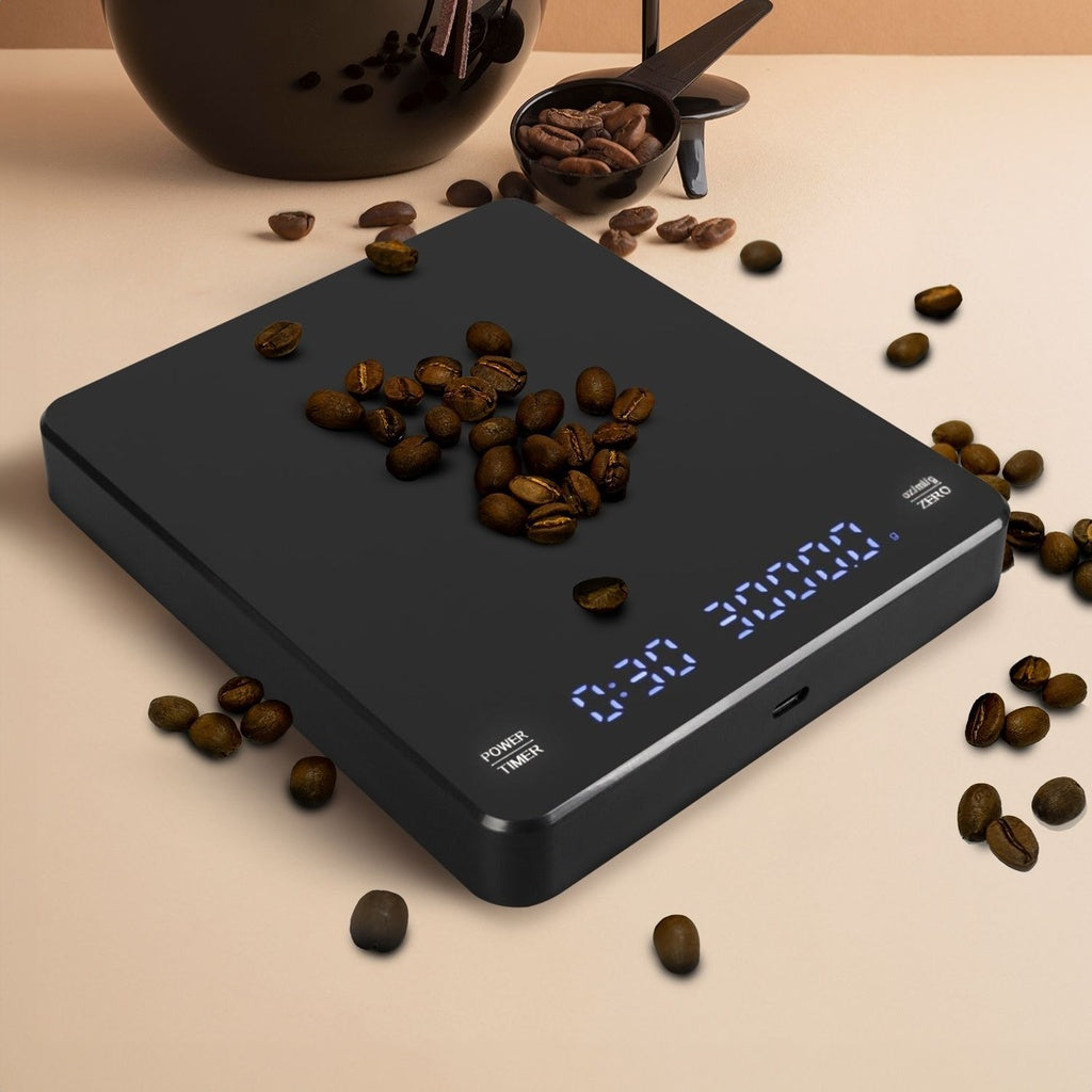 High-Precision 3kg Rechargeable Digital Coffee Scale, Miraklass