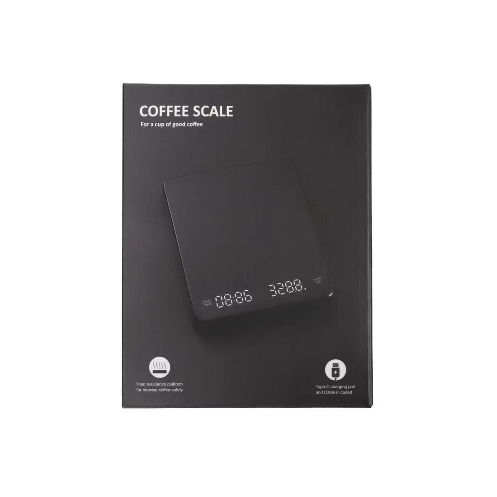 High-Precision 3kg Rechargeable Digital Coffee Scale, Miraklass