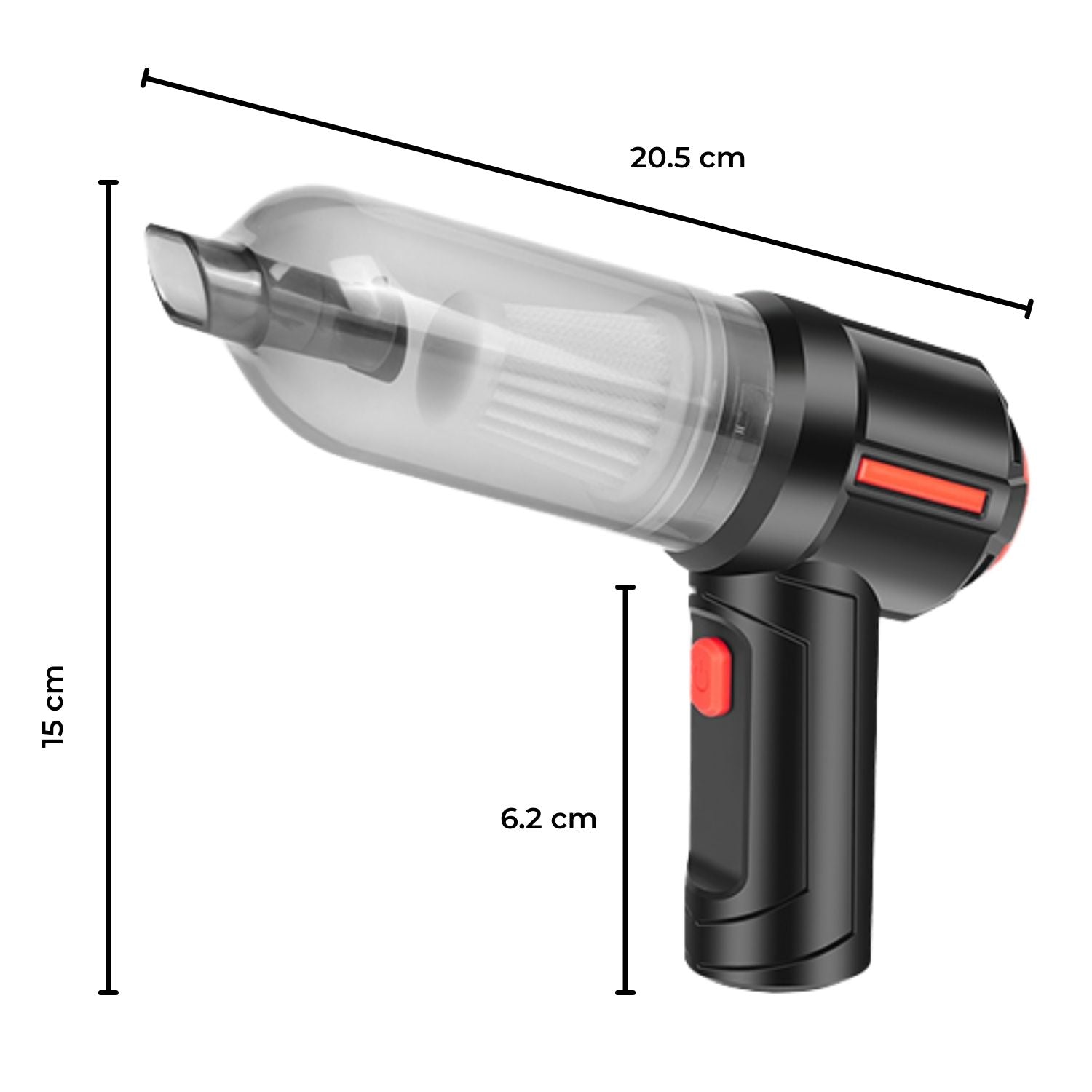 3-in-1 Cordless Air Duster, Vacuum & Pump, 60W - Miraklass