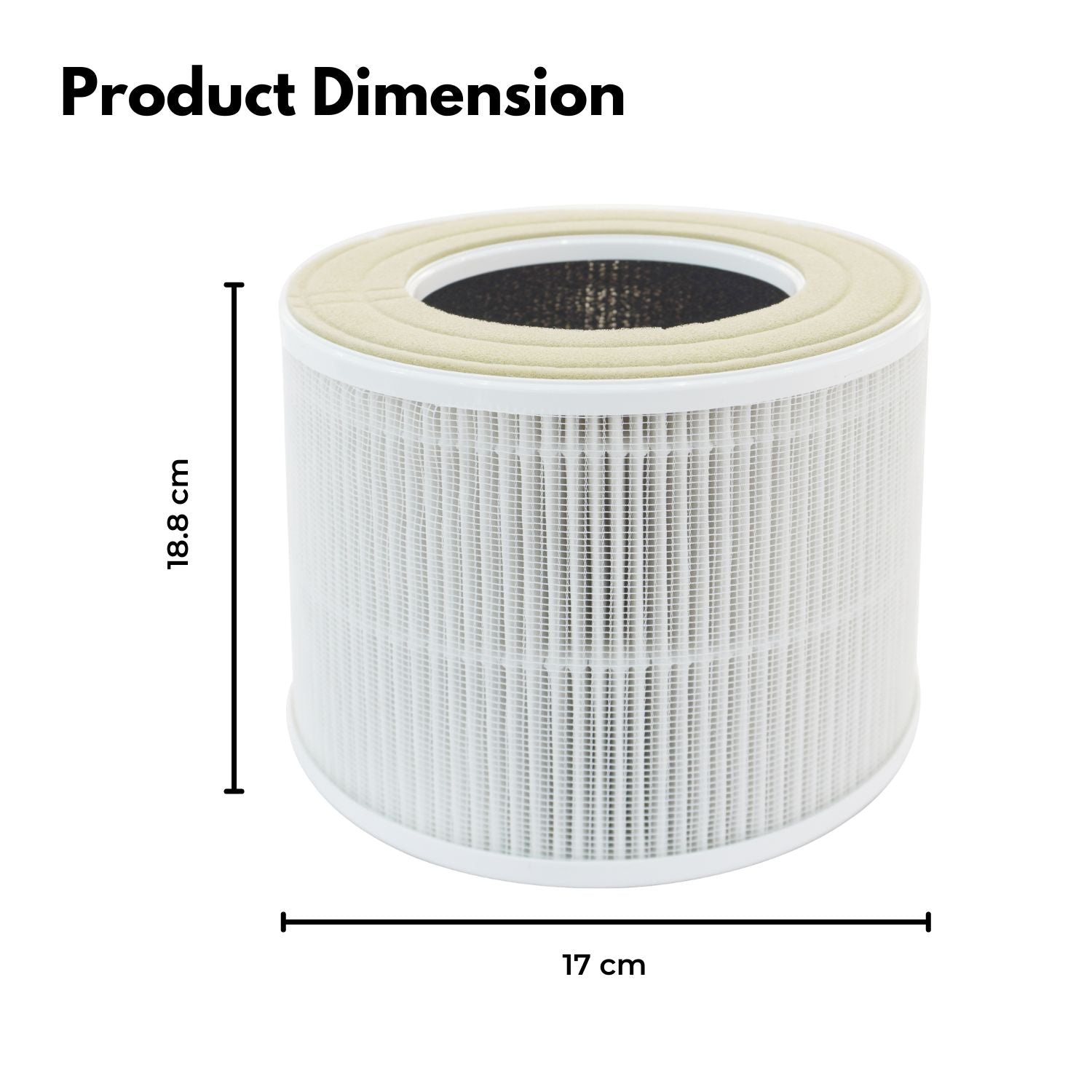 HEPA13 Replacement Filter for Air Purifiers, 3 Layers - MIRAKLASS