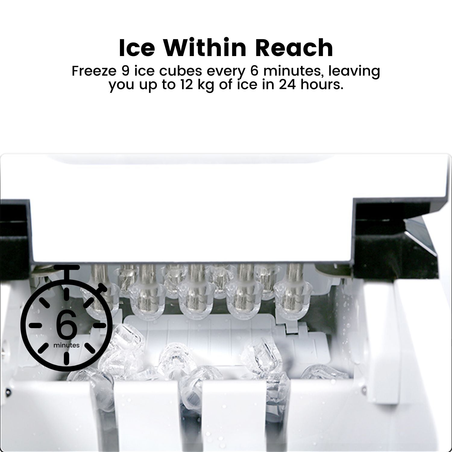 Swift 12kg Countertop Ice Maker, 2 Sizes – Miraklass