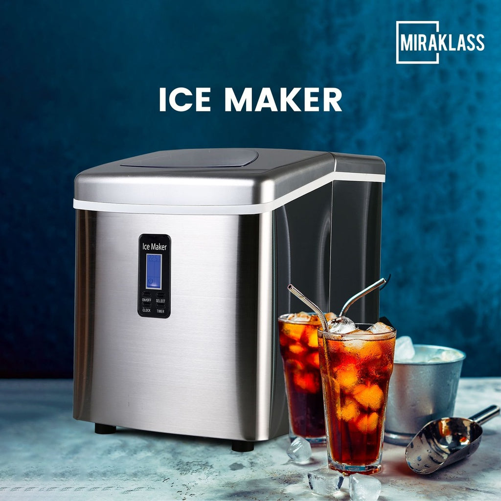 Fast Ice Maker Machine, 3 Sizes, 12.5kg Weight, 15kg/24h - Miraklass