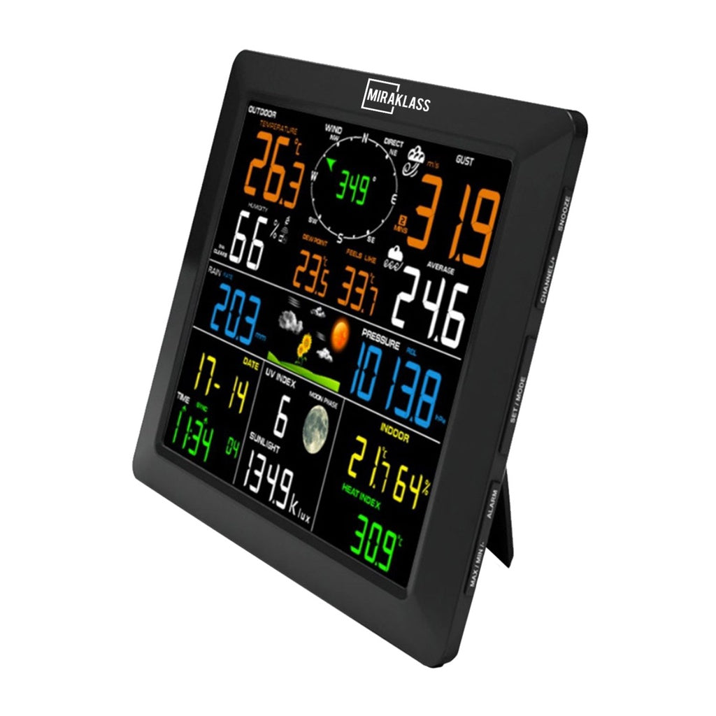 WiFi Weather Station with LCD Display & 7-in-1 Sensor