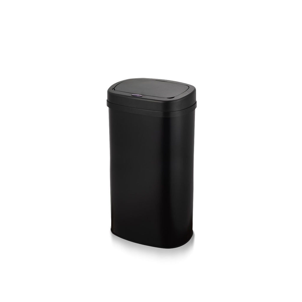 Soft Close Motion Sensor Bin 60L Black Rectangular - Miraklass