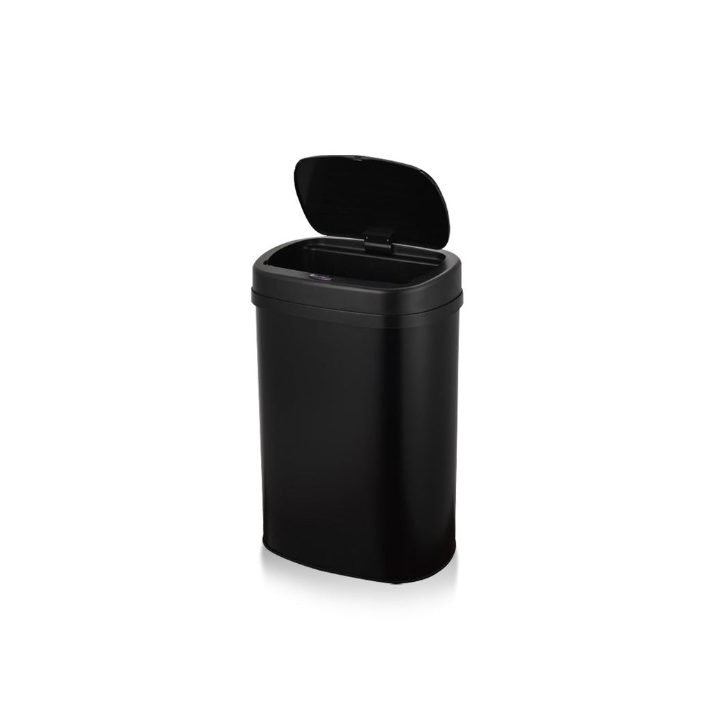 Soft Close Motion Sensor Bin 60L Black Rectangular - Miraklass