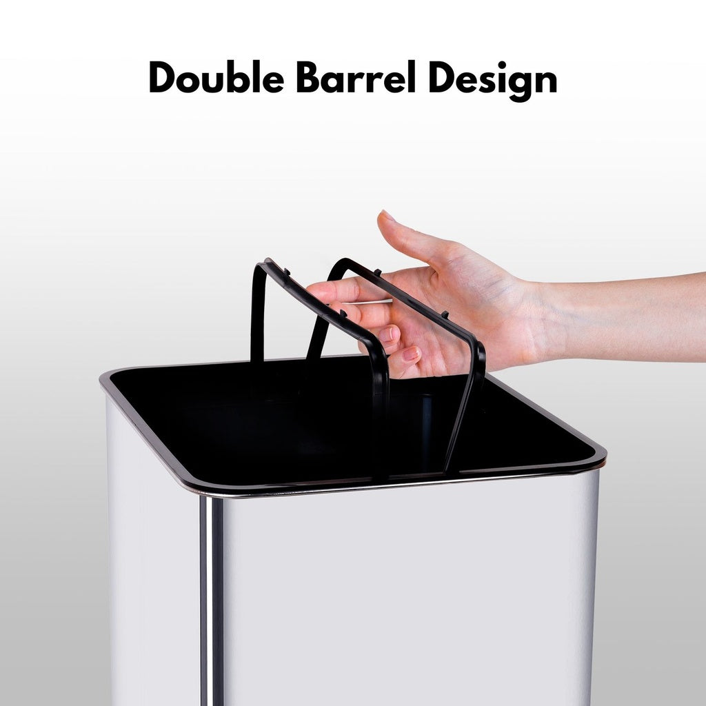 50L Motion Sensor Bin, Fingerprint Resistant, Matte - MIRAKLASS