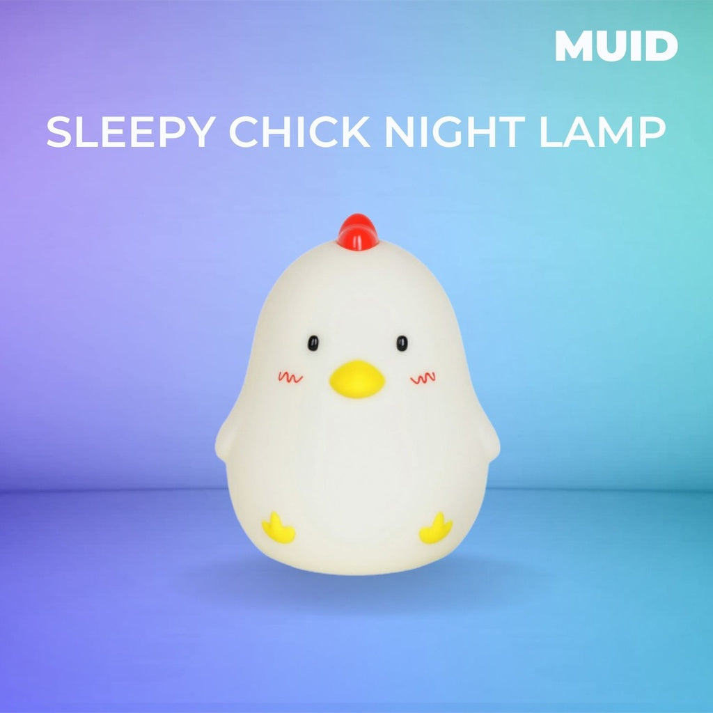 Fun Design Rechargeable Night Lamp, Sleepy Chicken - Muid