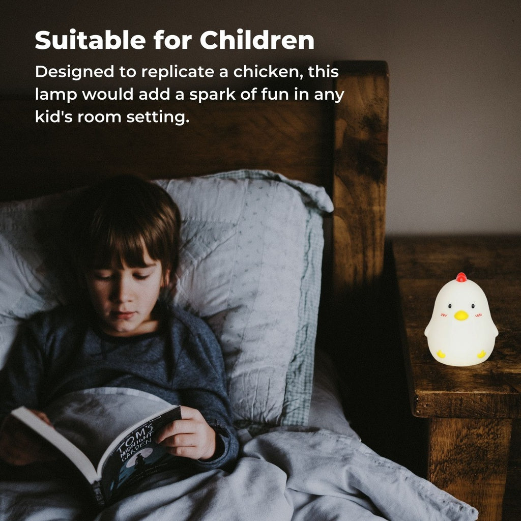 Fun Design Rechargeable Night Lamp, Sleepy Chicken - Muid