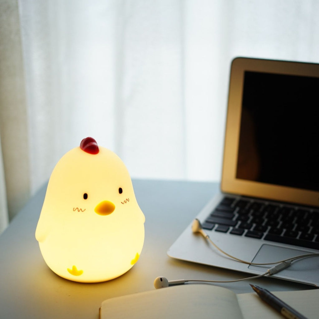 Fun Design Rechargeable Night Lamp, Sleepy Chicken - Muid