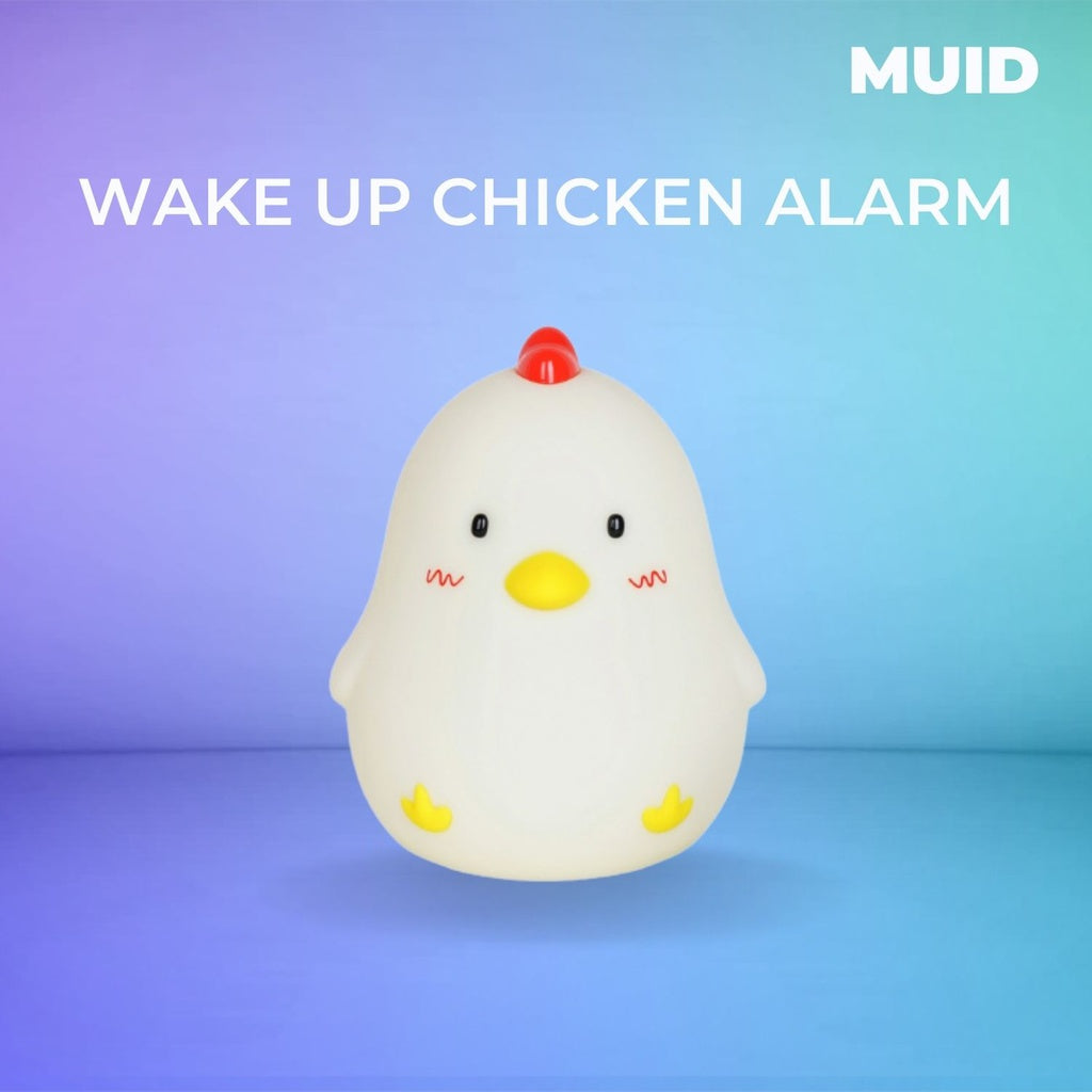 Touch Control Wake Up Chicken Night Lamp Alarm Clock