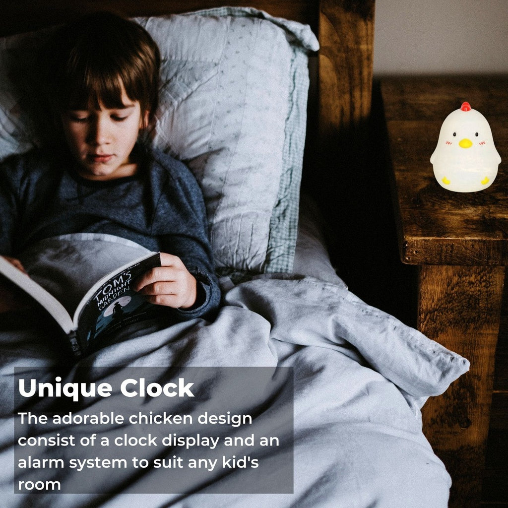 Touch Control Wake Up Chicken Night Lamp Alarm Clock