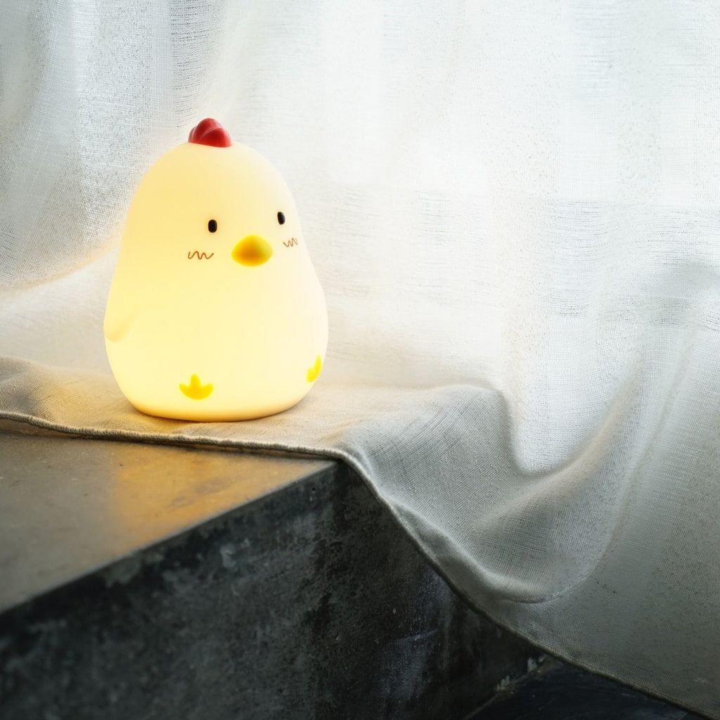 Touch Control Wake Up Chicken Night Lamp Alarm Clock