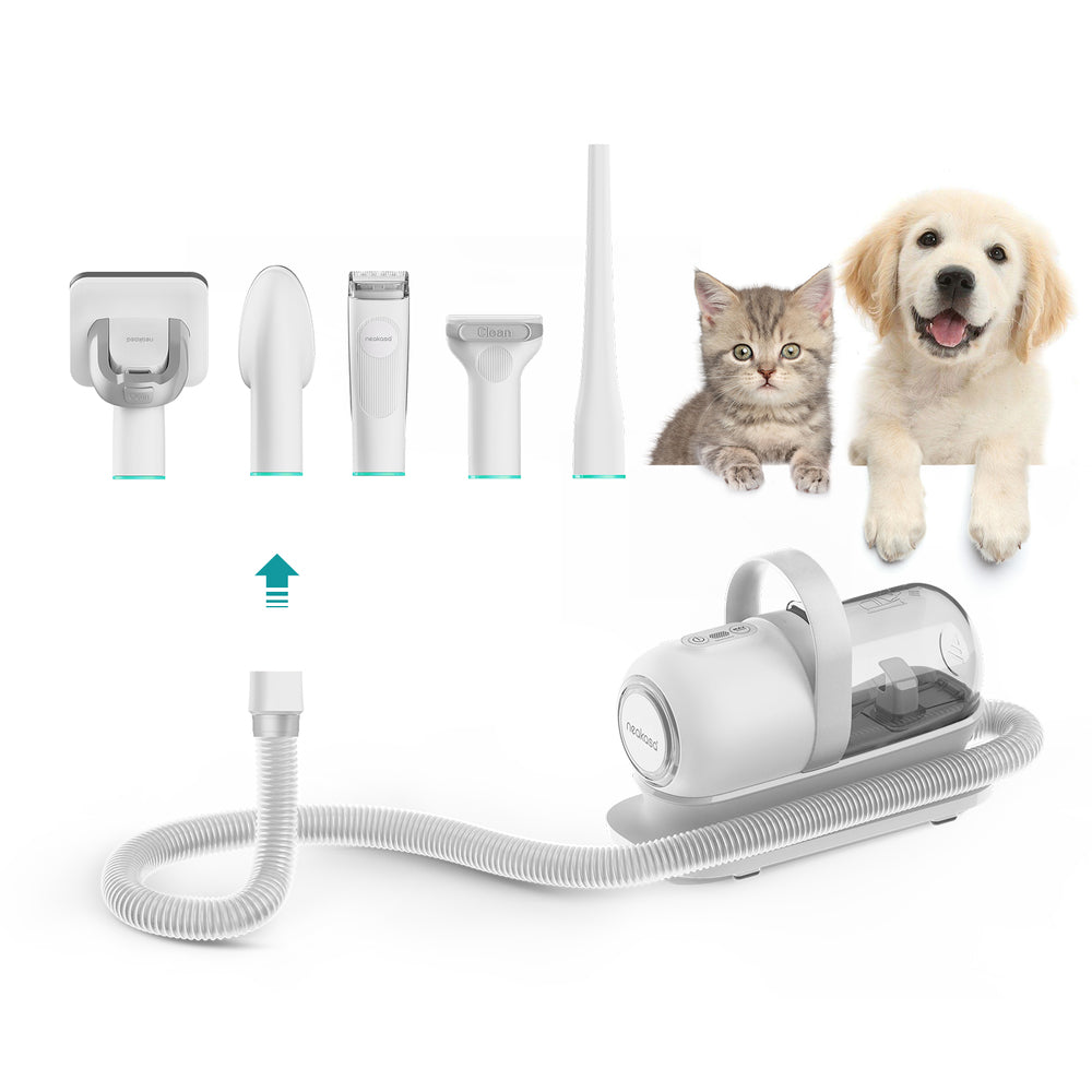 All-in-One Pet Grooming Kit & Vacuum with Low Noise