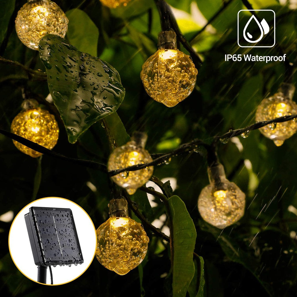 200 Solar String Lights, 8 Modes, IP65 Water Resistant, Noveden